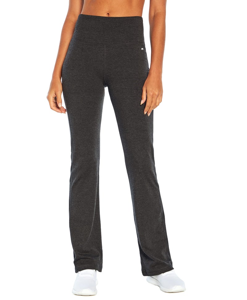 Marika Women Standard Carrie Tummy Control Bootleg Pant, Heather Charcoal, Small - Image 1